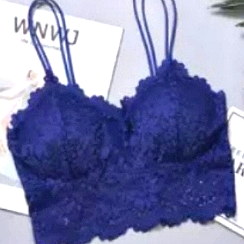 Navy Lace Bralette